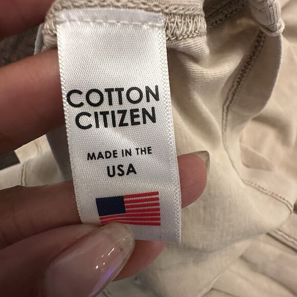 Cotton Citizen Men XL Classic V- Neck Tee Short Sleeve Vintage Taupe New - Picture 4 of 6